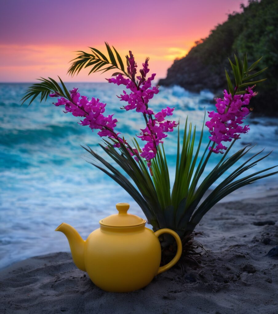 daily flower delivery, beachside plant decor, sunset photography, tropical orchids, unique floral arrangements